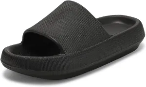 TOBVZOO Cloud Slippers for Women and Men, Cloud Slides Soft Thick Sole, Non Slip Bathroom Pillow Slippers Sandals