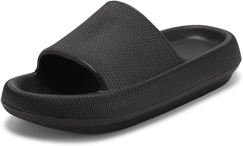 TOBVZOO Cloud Slippers for Women and Men, Cloud Slides Soft Thick Sole, Non Slip Bathroom Pillow Slippers Sandals