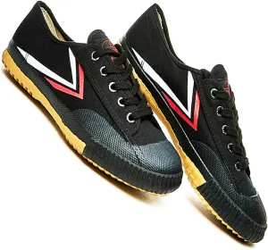 T.O.P ONE Kung Fu Martial Arts Parkour Shoes,Rubber Sole Sneakers-Black 46(Men 12|Women 13)