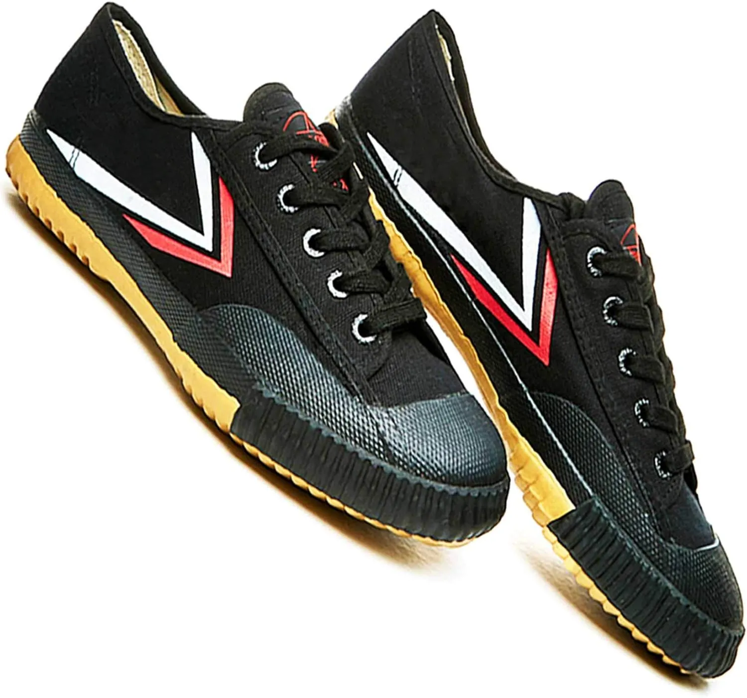 T.O.P ONE Kung Fu Martial Arts Parkour Shoes,Rubber Sole Sneakers-Black 46(Men 12|Women 13)