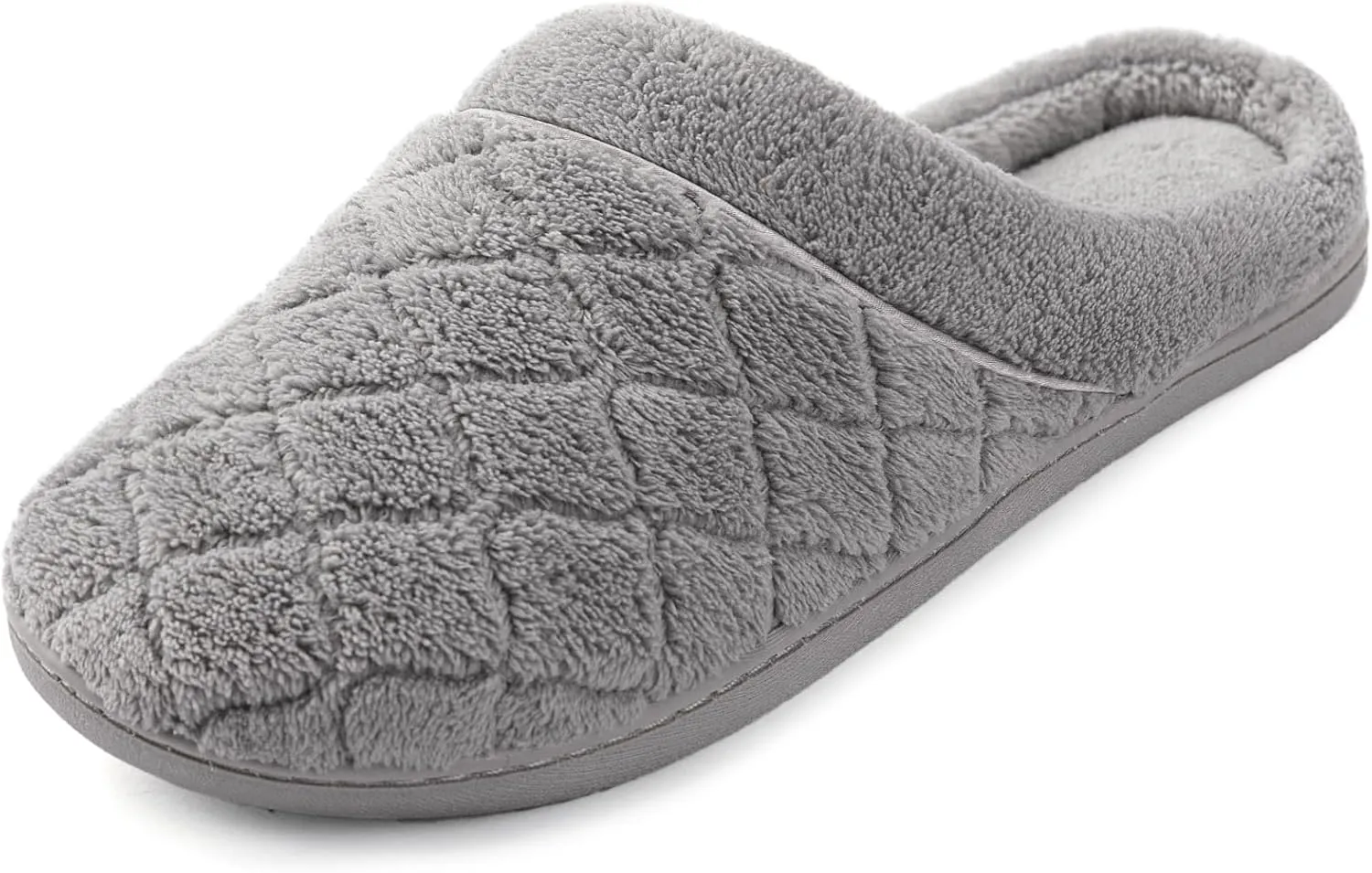 ULTRAIDEAS Women's Indoor Terry Clog Slipper with Memory Foam, Slip-On Ladies Comfy House Shoe with Non-Slip Rubber Sole