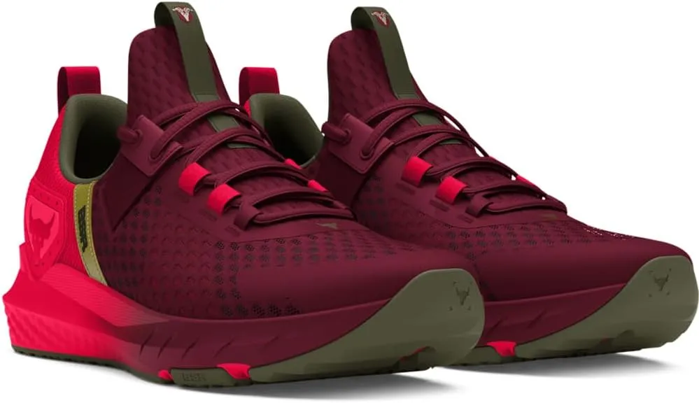 Under Armour Unisex-Adult Project Rock Red One Blood Sweat Respect 4 Sneaker