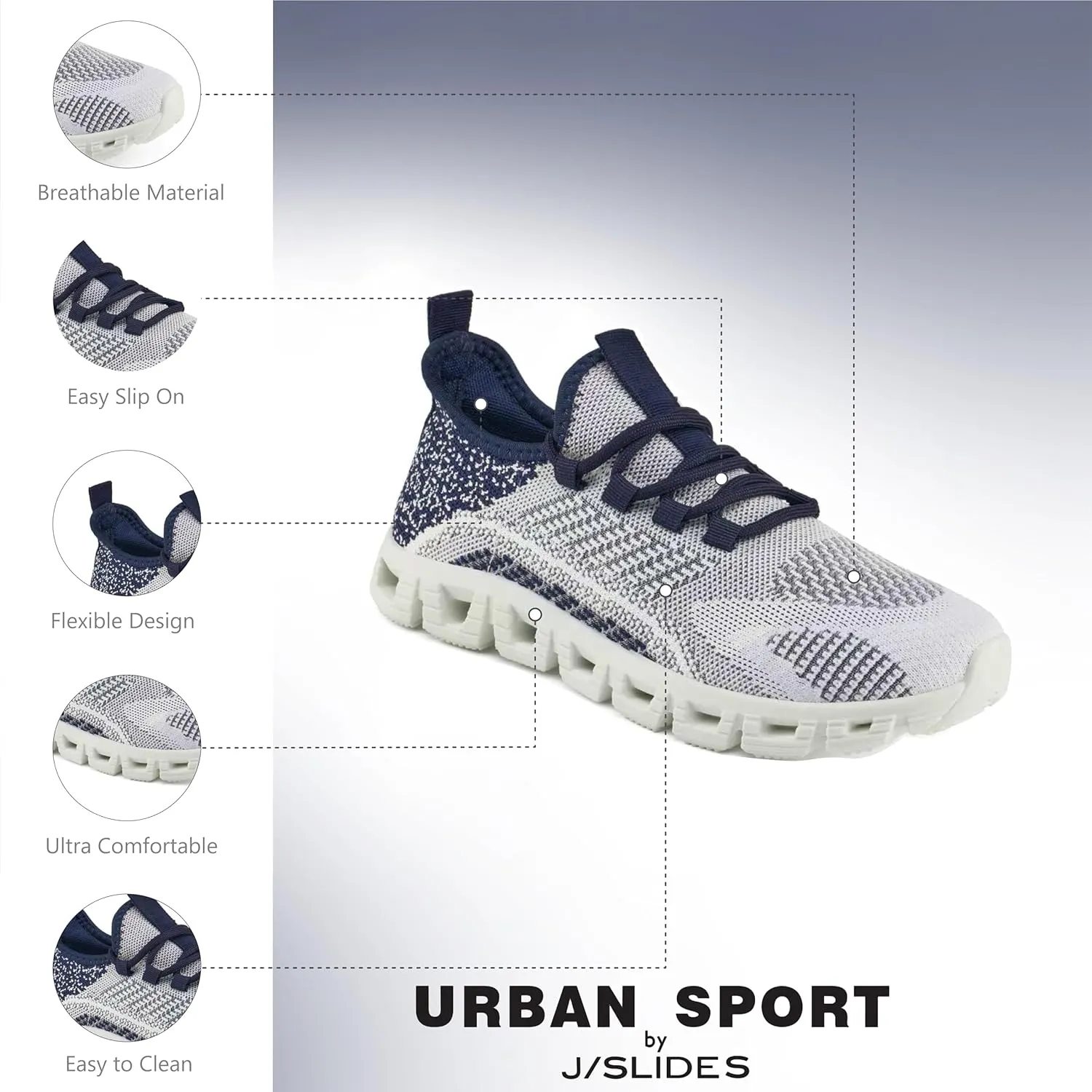 Urban Sport Cooper Women’s Athleisure Sneaker | Lightweight Casual Walking Shoes for Women | All-Day Comfort Sneakers