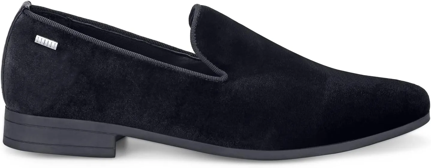 UUBARIS Mens Velvet Loafers Slip-on Dress Shoes Fashion Style Driving Shoes Classic Tuxedo Shoes Casual Oxford Shoes