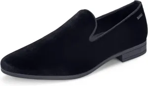 UUBARIS Mens Velvet Loafers Slip-on Dress Shoes Fashion Style Driving Shoes Classic Tuxedo Shoes Casual Oxford Shoes
