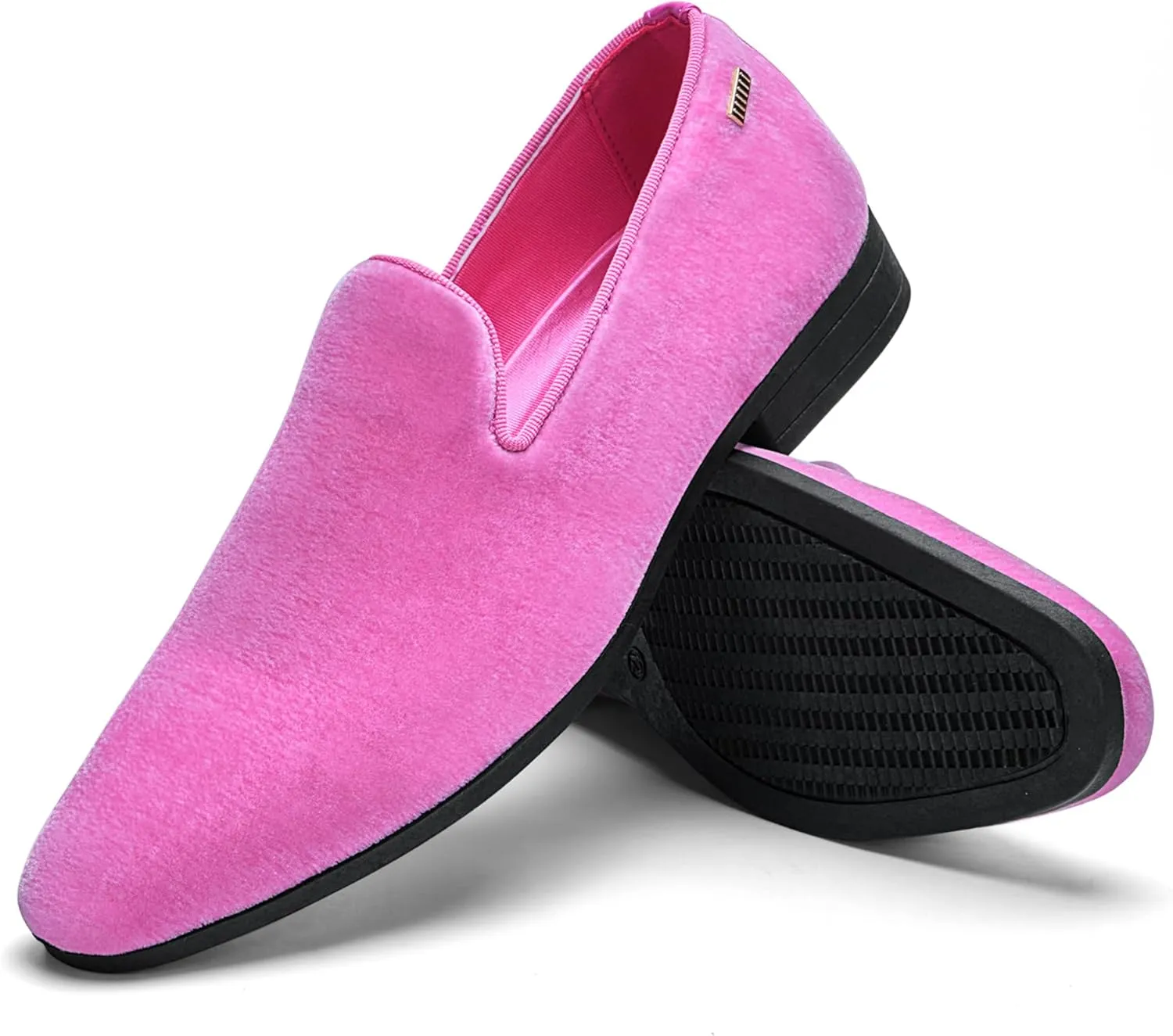 UUBARIS Mens Velvet Loafers Slip-on Dress Shoes Fashion Style Driving Shoes Classic Tuxedo Shoes Casual Oxford Shoes
