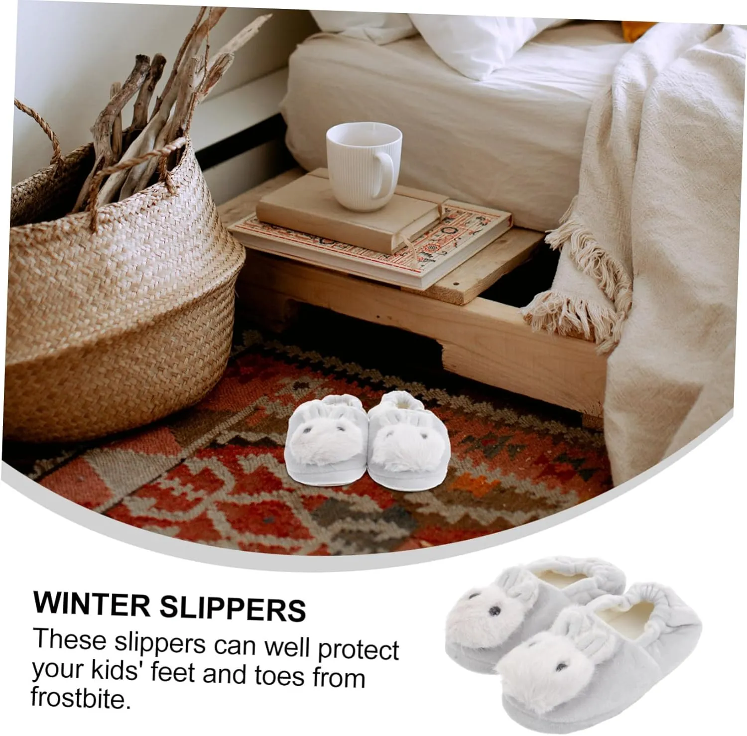 VALICLUD Lovely Shape Skid Slippers for Warm Comfortable Footwear Exquisite Craftsmanship