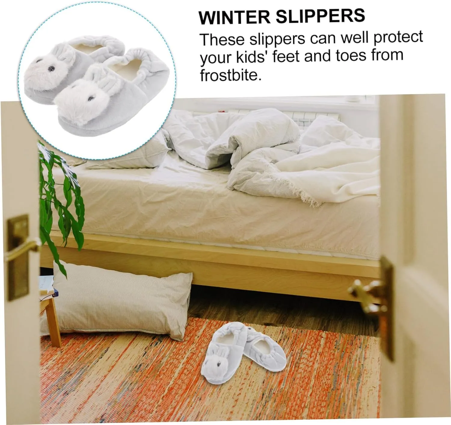 VALICLUD Lovely Shape Skid Slippers for Warm Comfortable Footwear Exquisite Craftsmanship
