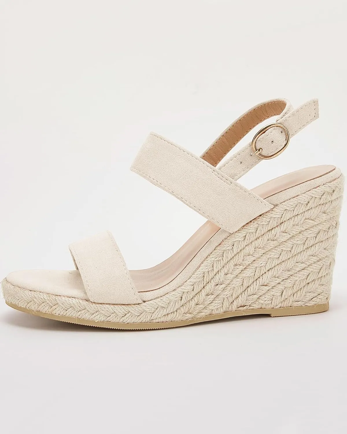 VETASTE Womens Espadrille Wedge Sandals Heels Open Toe Platform High Heeled Ankle Strap Buckle Dress Wedges Shoes