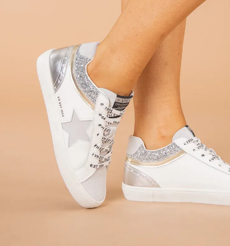 Vintage Havana Bounce Silver/Gold Glitter Sneaker