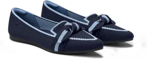 VIVAIA Michelle 2.0 Women's Casual Slip-on Loafer Flats with Elegant Pointed-Toe Silhouette lace-up Bow Shoes