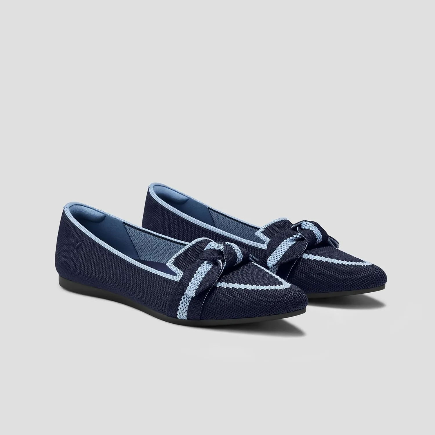 VIVAIA Michelle 2.0 Women's Casual Slip-on Loafer Flats with Elegant Pointed-Toe Silhouette lace-up Bow Shoes