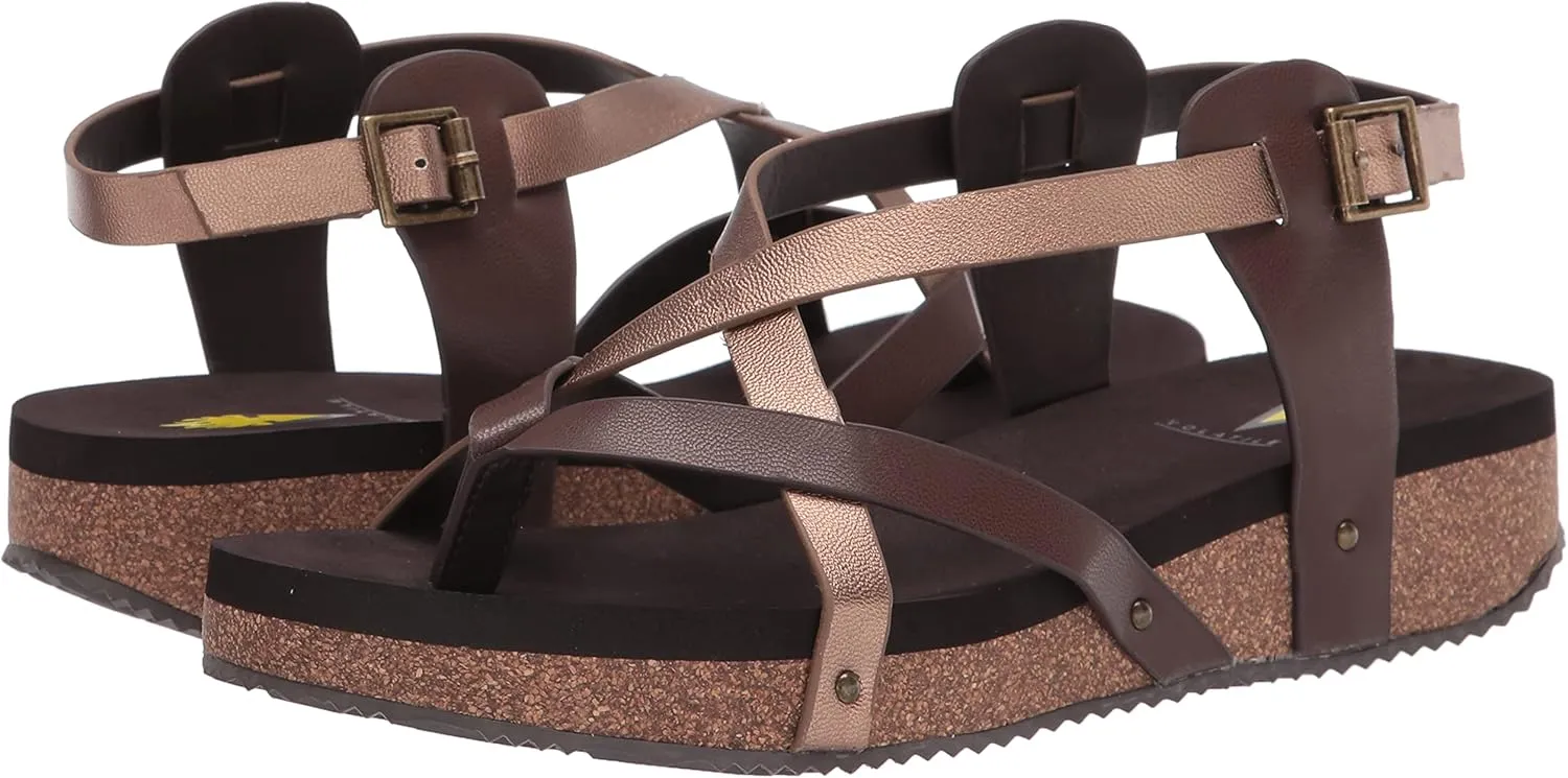 VOLATILE Women's Engie Multi Strap Thong Sandal