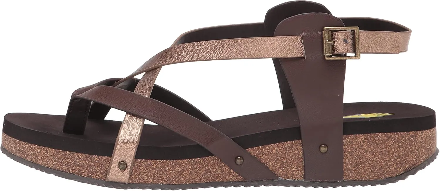 VOLATILE Women's Engie Multi Strap Thong Sandal