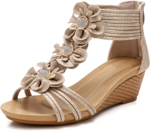 Wedge Sandals for Women Dressy Casual Summer Cute Comfy Wedges Heels Beach Sandal