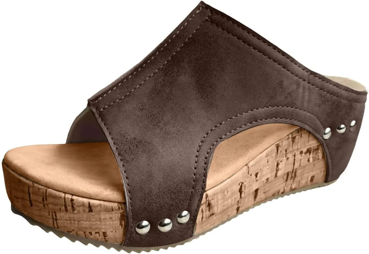 Wedge Sandals for Women Dressy Summer Open Toe Ankle Strap Slip on Heels Wedge Platform Sandal Slippers