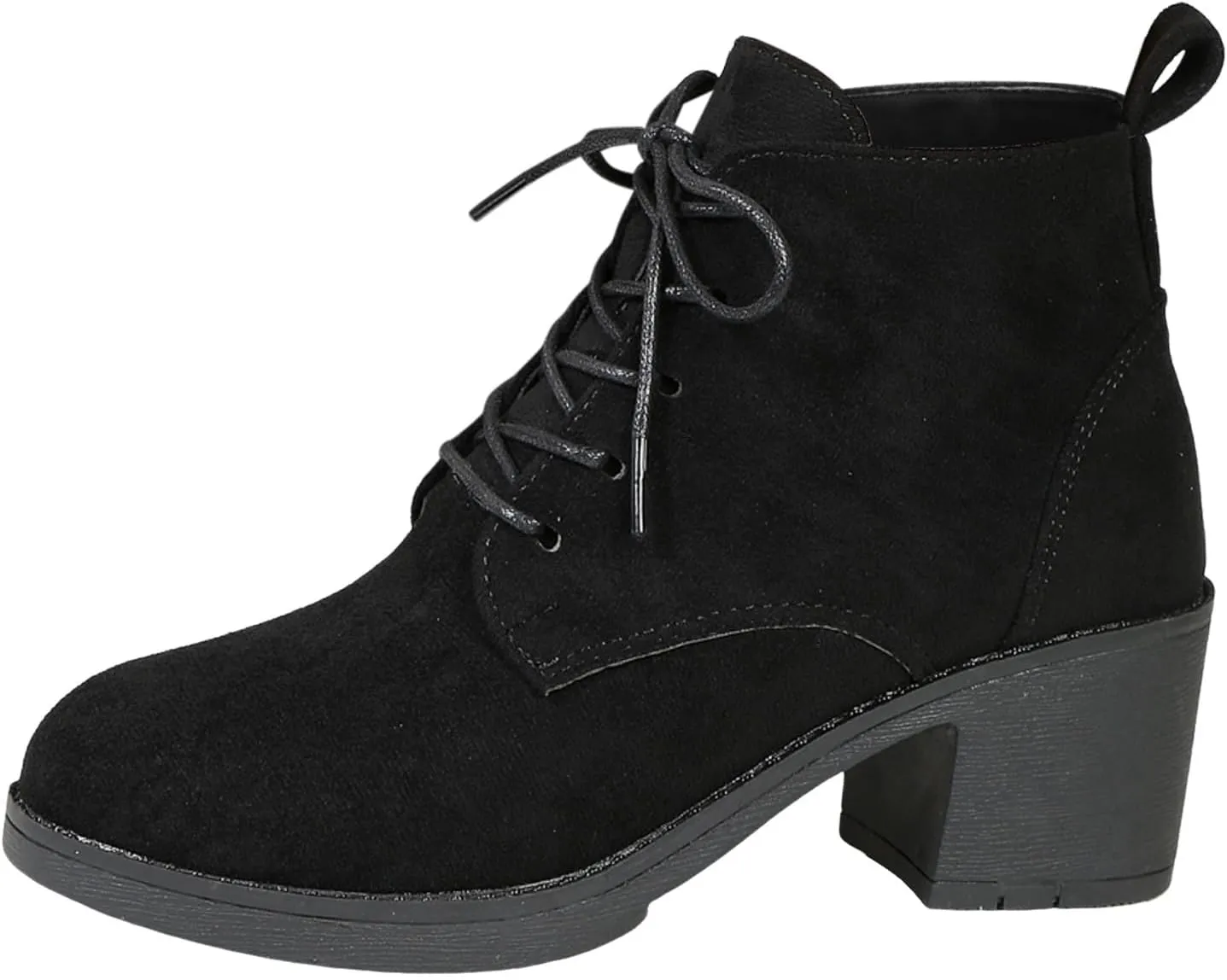 Winter Boots For Women Ankle Booties Mid Calf Boots For Women Dressy Low Heel Platform Lace Up High Heels Boots