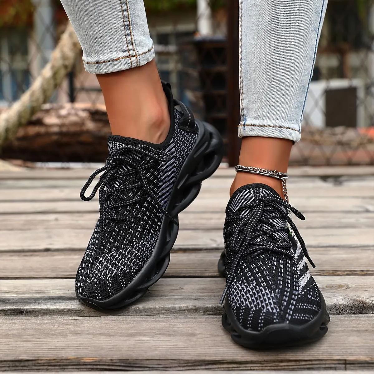 Women Running Shoes Walking Training Sneakers Sport Gym Fitness Tennis Shoes Non Slip Fashion Comfortable Lightweight Shoe for Casual Jogging Mesh Breathable Sneaker