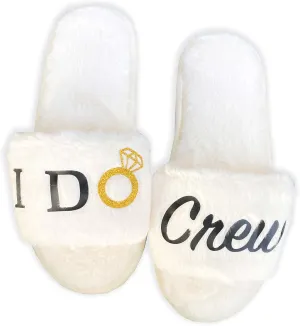 Women’s Bridesmaid Slippers Bride Slippers for Wedding Day Bride Gifts for her Engagement Gifts for Women Wedding Slippers Bridal Shower Gifts for Bride to Be Gifts for Her
