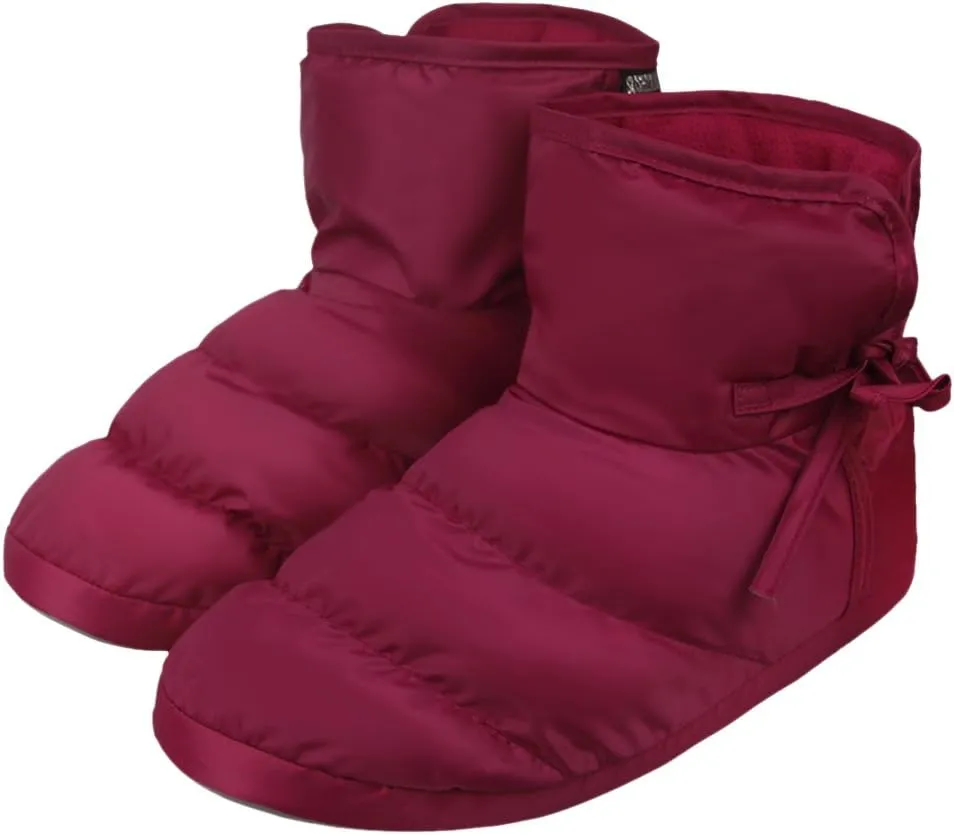 Womens Down Warm House Slippers Mens Waterproof Fuzzy Fur Lined Bedroom Slippers Non-slip Bootie Home Shoes Ankle Snow Boots