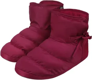 Womens Down Warm House Slippers Mens Waterproof Fuzzy Fur Lined Bedroom Slippers Non-slip Bootie Home Shoes Ankle Snow Boots
