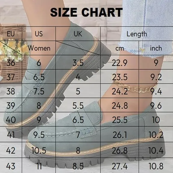 Womens Loafers Shoes Platform Chunky Penny Loafer Women's Slip-on Loafers Comfort Casual Fashion Business Work Shoes