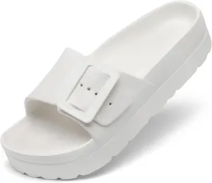 Women's Platform & Wedge Sandals with Arch Support for Woman Slides Comfort Lightweight Outdoor Slippers Ultra Cushion