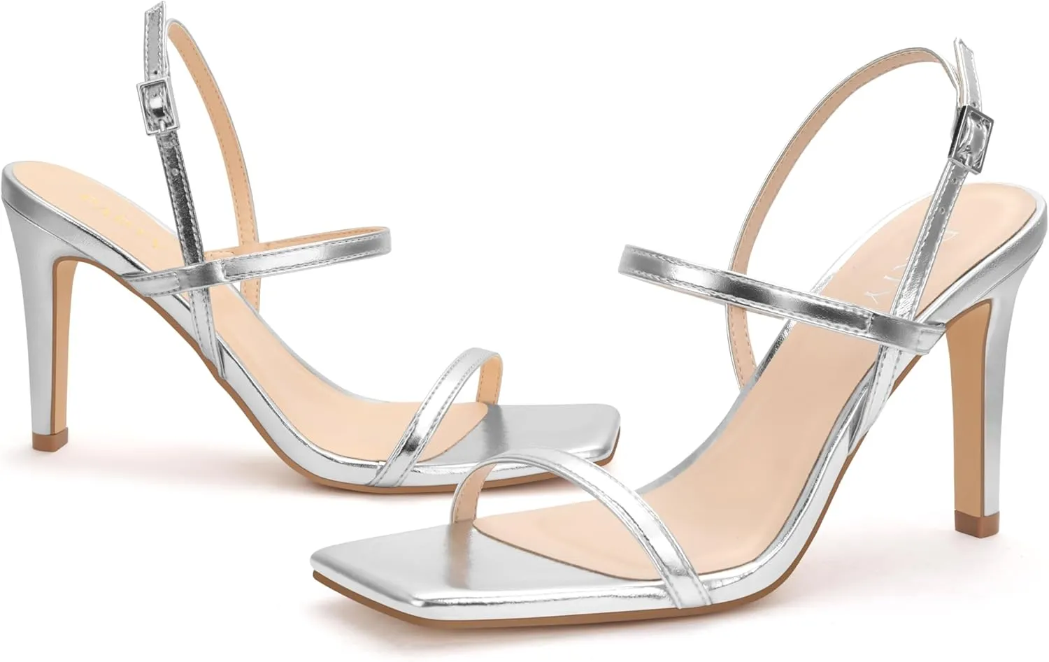 Women's Strappy High Heeled Sandals Open Toe Ankle Strap heels Comfy Weddings Shoes