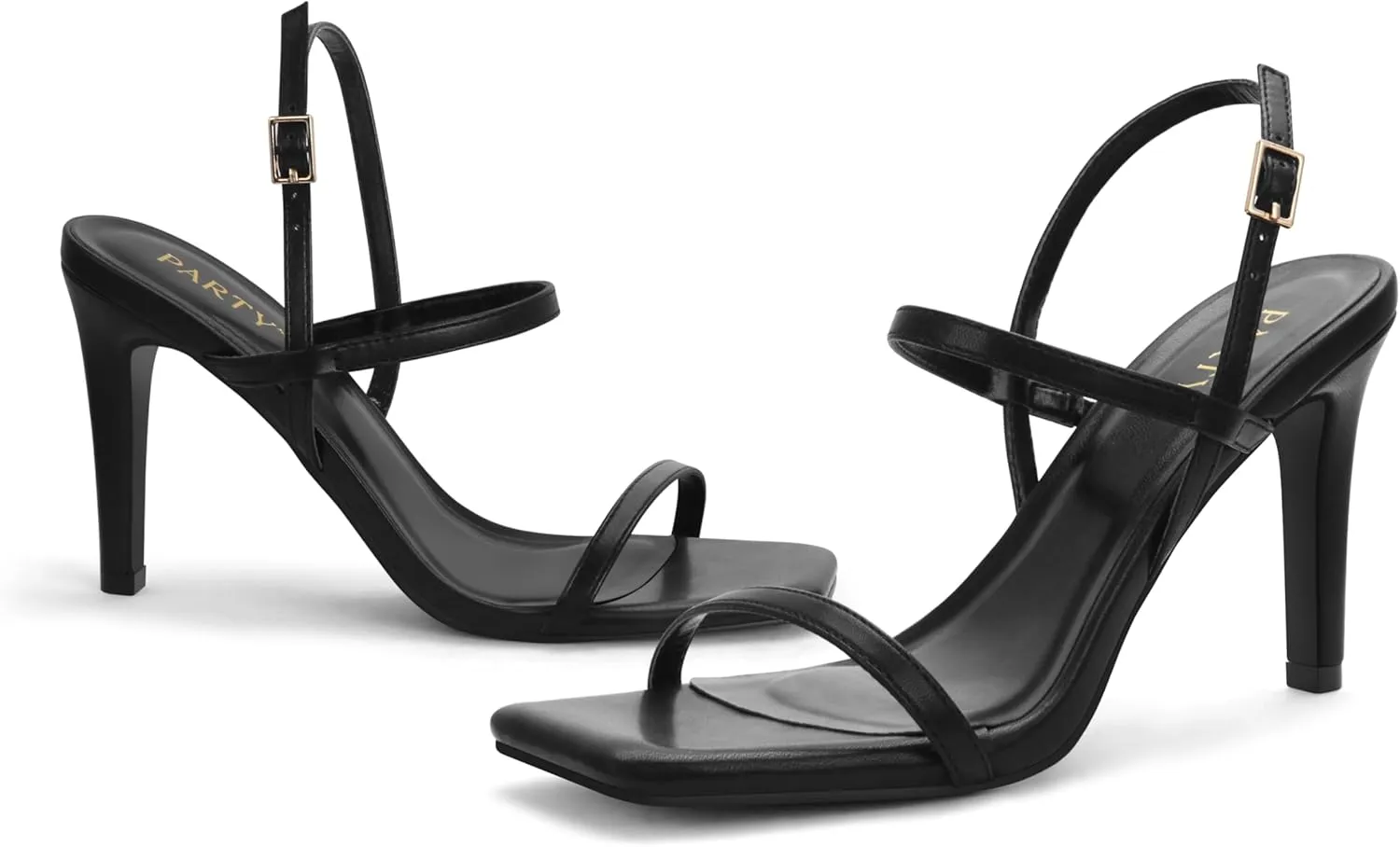 Women's Strappy High Heeled Sandals Open Toe Ankle Strap heels Comfy Weddings Shoes