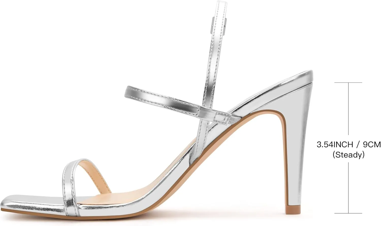 Women's Strappy High Heeled Sandals Open Toe Ankle Strap heels Comfy Weddings Shoes