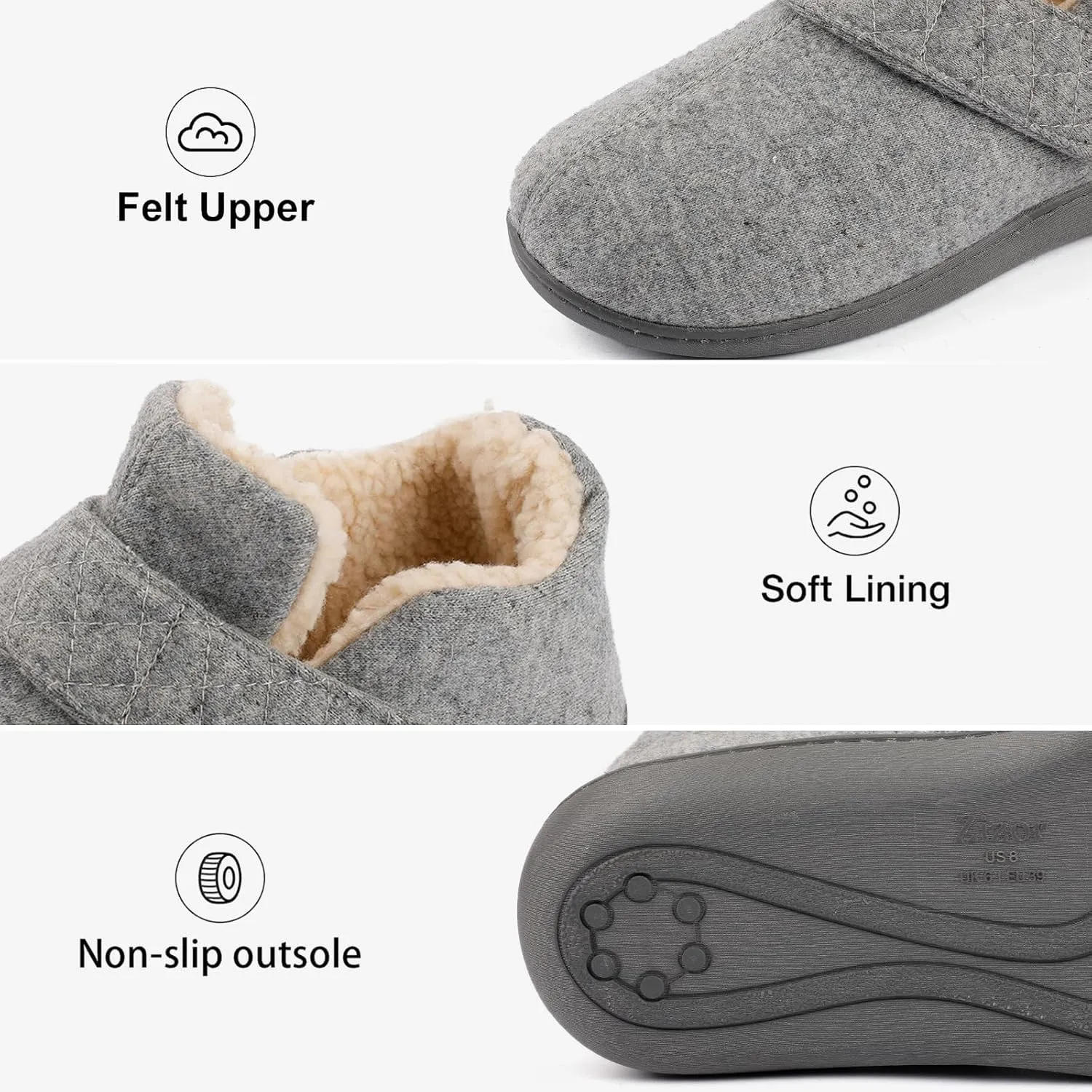 Zizor Women's Ivy Adjustable House Shoes Indoor Outdoor